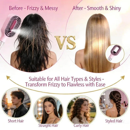 Veloura 2-in-1 Spray Detangling Brush