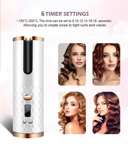 Veloura Wireless Auto Hair Curler